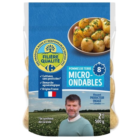 POMME DE TERRE DE CONSOMMATION MICRO ONDABLE SACHET 500G FQC