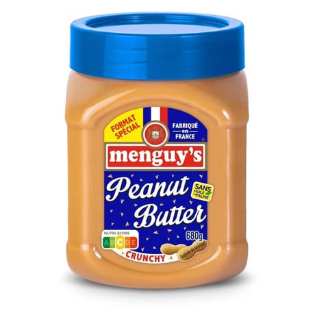 Menguy's beurre de cacahuetes crunchy 680g