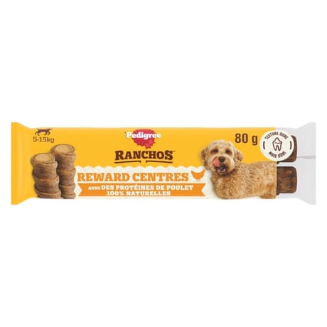 Pedigree ranchos rouleaux au poulet récompenses pour chien adulte de 5 - 80g