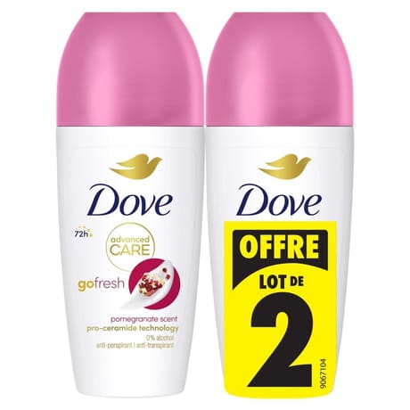 Dove deodorant bille pomegrate lot de 2 x 50ml