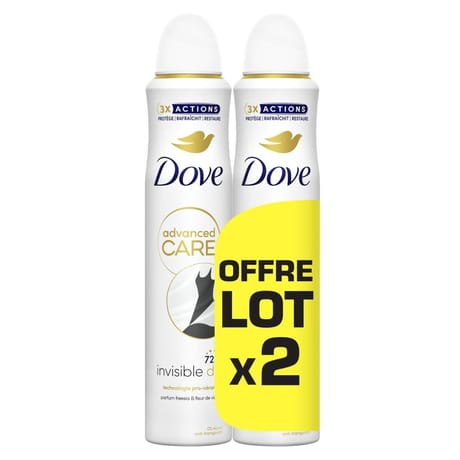 Dove deo aerosol invisible dry 400ml