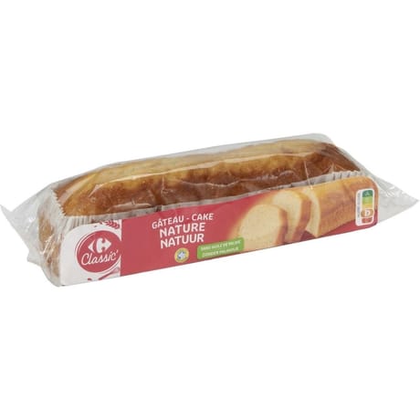 Carrefour cl'assic' gâteau cake nature 500g