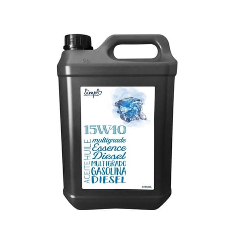 Simpl huile 15w40 essence diesel 5l