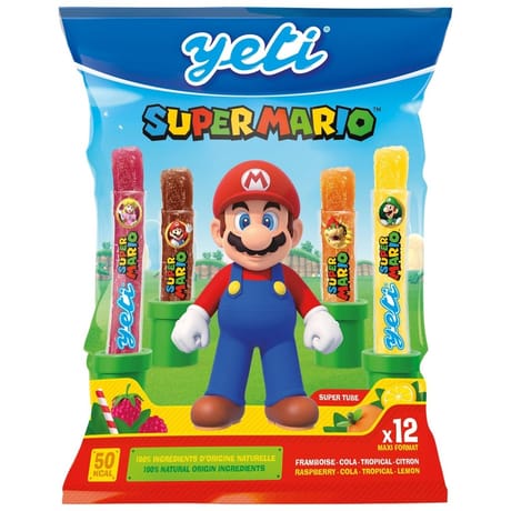 Yeti Super Mario supertube panaché 12x70g