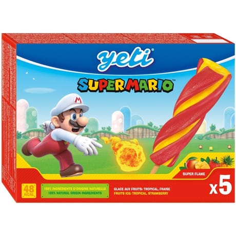 Yeti glace Super Mario super flame 5x60g