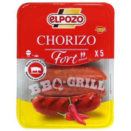 Elpozo chorizo fort barbecue 250g