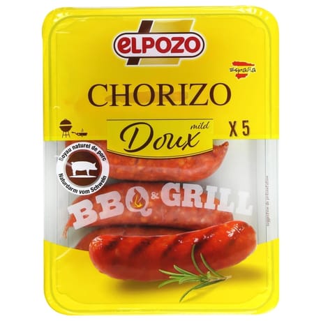 Elpozo chorizo doux barbecue 250g