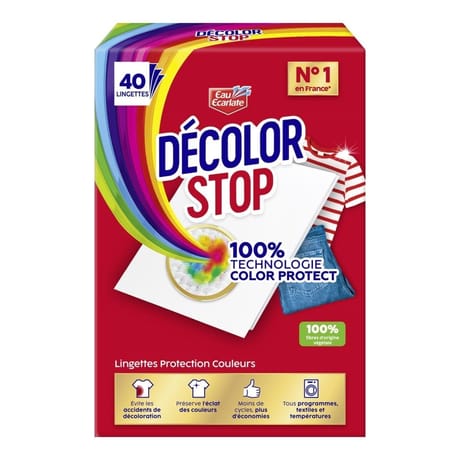 Décolor stop lingettes protection couleurs x40