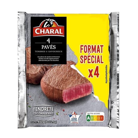 Pavé x4 450g Charal