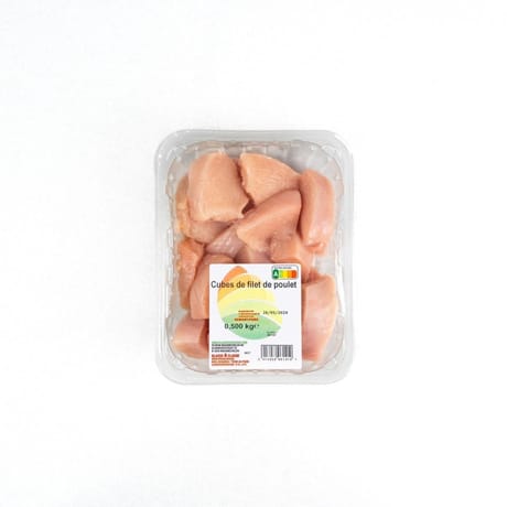 Cubes de poulet 500g