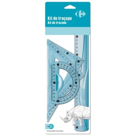Carrefour kit de traçage plastique 4 pièces