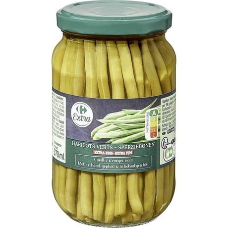 Carrefour extra haricots verts extra fins 180g