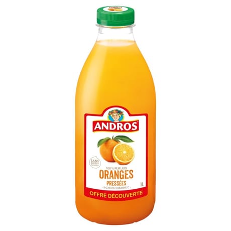 Andros jus orange 1l offre découverte