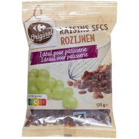 Carrefour original raisins secs -125g