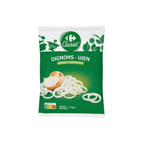 Carrefour classic' oignons émincés 1kg