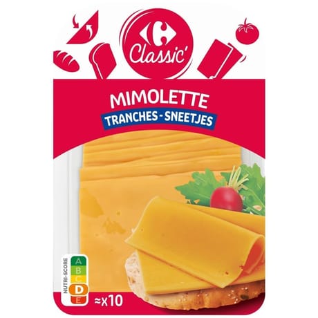 Carrefour fromage mimolette en tranches 200g