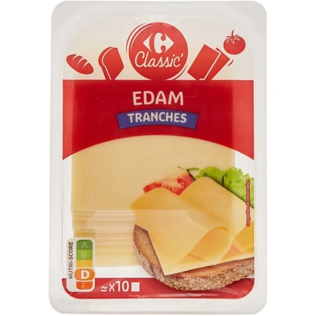 Carrefour Classic' fromage edam en tranches 200g