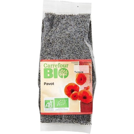 Carrefour bio graines de pavot bio 100g