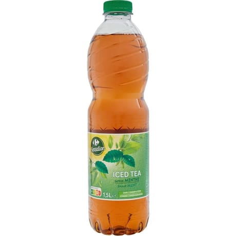 Carrefour sensation iced tea menthe 1.5l