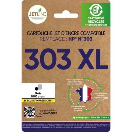 Jetline cartouche encre H-303 XL B