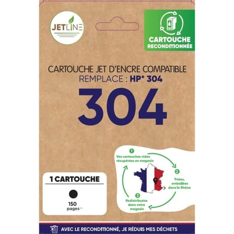 Jetline cartouche encre H-304 B