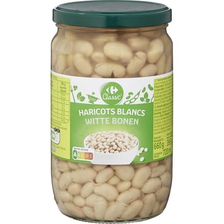 Carrefour classic' haricots blancs -395g