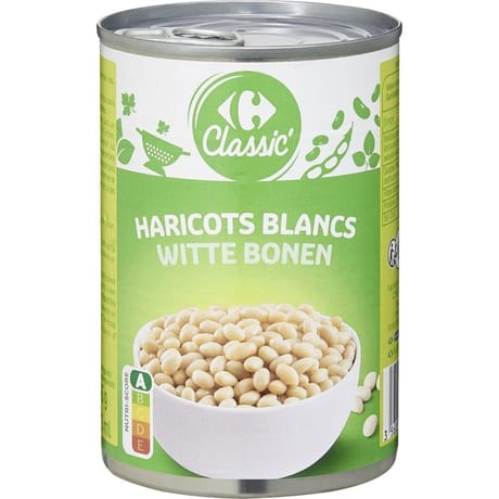 Carrefour classic haricots blancs - 265g