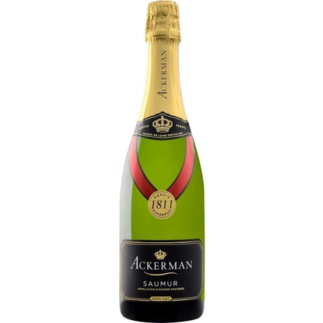 Saumur AOP Blanc Demi Sec Brut Bulle Royale Ackerman 11.5% Vol 75 cl