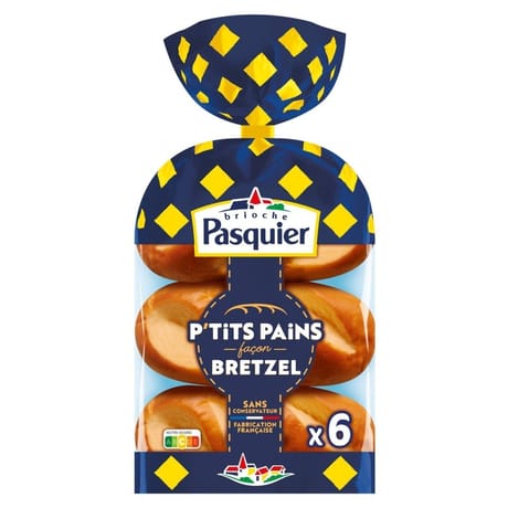 Brioche Pasquier 6 pains façon bretzel 270g