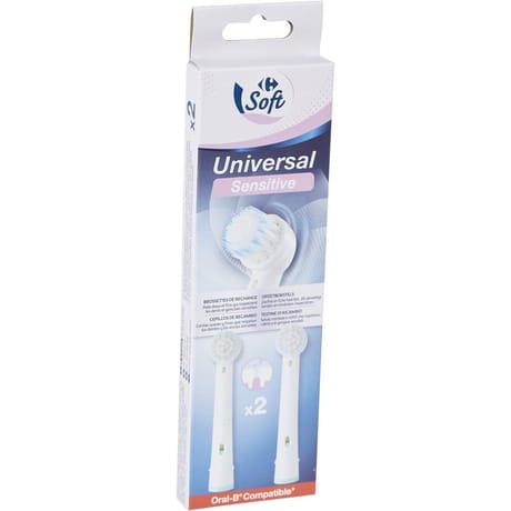 Carrefour soft brossettes universal sensitive x2