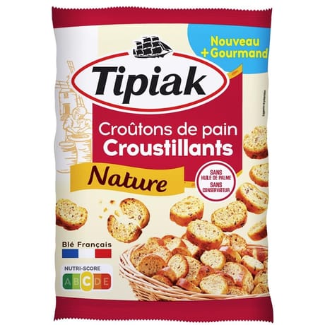 Tipiak croûtons de pain croustillants nature 220g