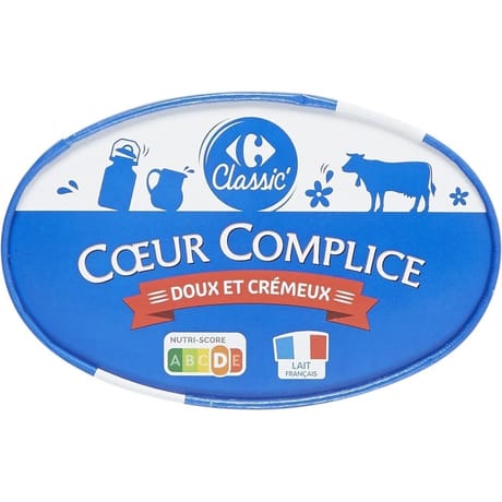 Carrefour Classic' fromage coeur complice doux et crémeux 300g