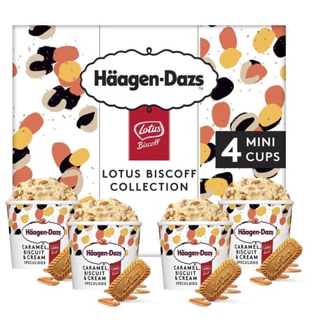 Haagen-Dazs speculoos caramel biscuit & cream 4x95ml 324g