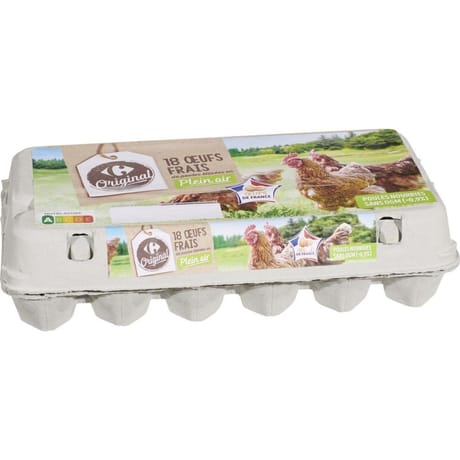 Carrefour Original 18 oeufs frais plein air