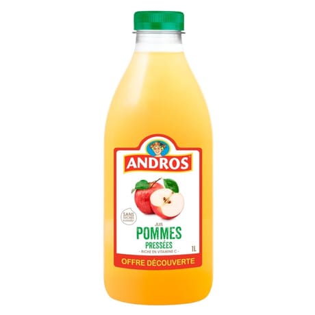 Andros jus de pomme 1litre offre découverte