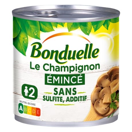 Bonduelle le champignon émincé 1/2 230g