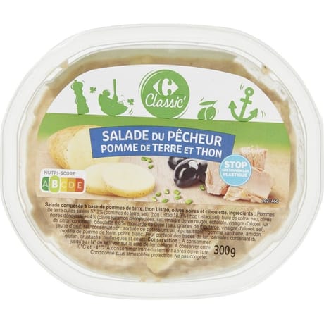 Carrefour Classic' salade du pêcheur pommes de terre et thon 300g