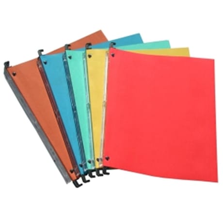 Carrefour lot de 5 dossiers suspendus coloris assortis