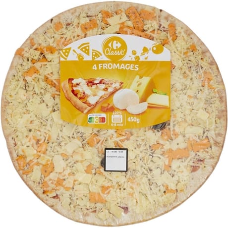 Carrefour Classic' pizza 4 fromages 450g