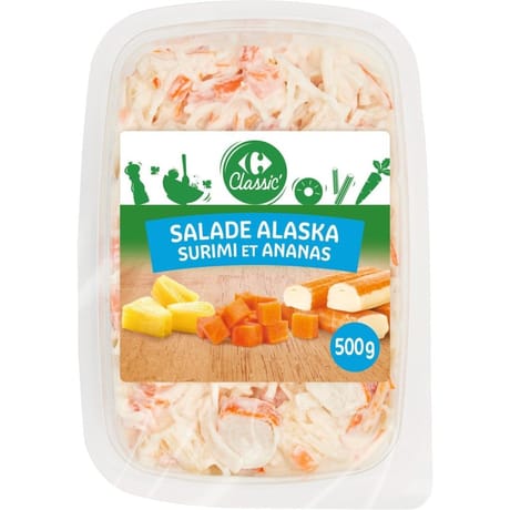Carrefour Classic' salade alaska surimi et ananas 500g
