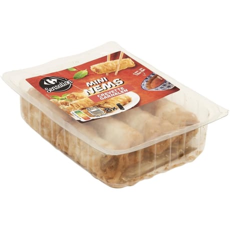 Carrefour sensation mini nems crevette x8 260g