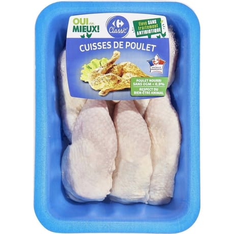 Carrefour classic' 6 cuisses de poulet blanc