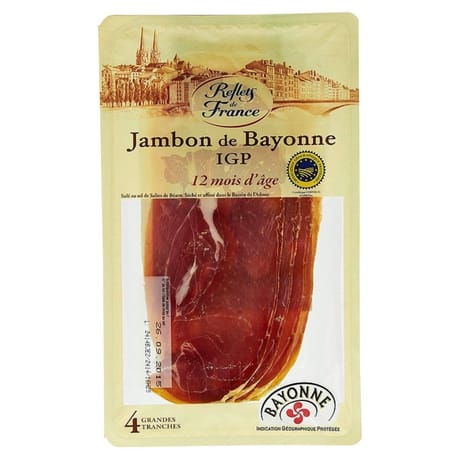 Reflets de France jambon de Bayonne igp 4 tranches 100g