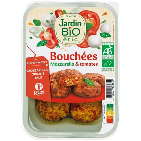 Jardin Bio Etic bouchées tomates & mozzarella 180g