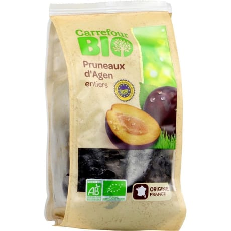 Pruneau agen entiers 250g Carrefour bio