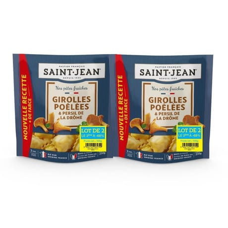 St jean pâtes fraiches aux girolles poêlées persil de la Drome lot de 2 x 250g - 2ème -68%