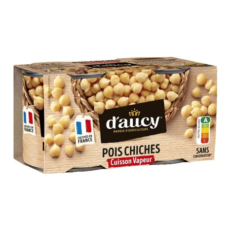 D'aucy pois chiches 2x130g
