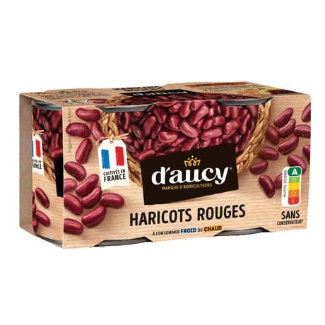 D'aucy haricot rouge bio 2x125g