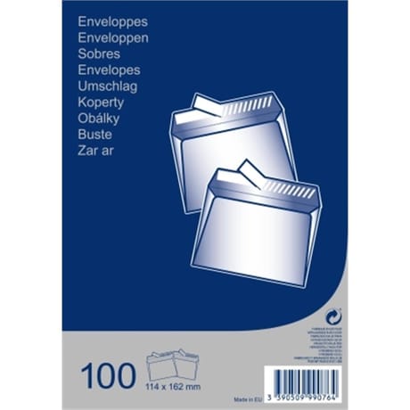 Simpl' 100 enveloppes 114x162mm 70 grammes C6