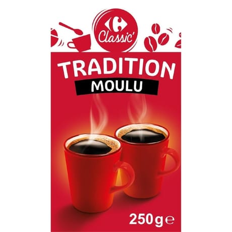Carrefour Classic' café tradition moulu 250g